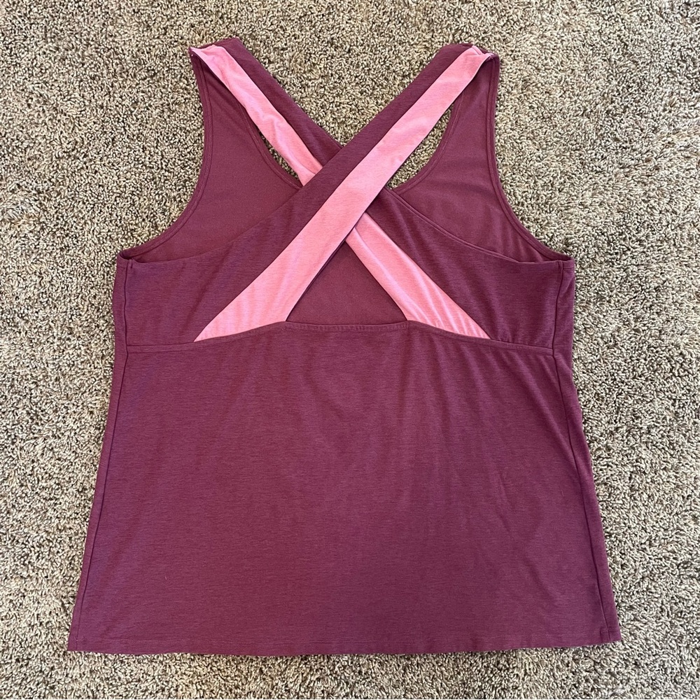 We Wander StitchFix WeFlex Gabbi Cross-Back Tank Top, Purple, Size XL - Picture 11 of 15